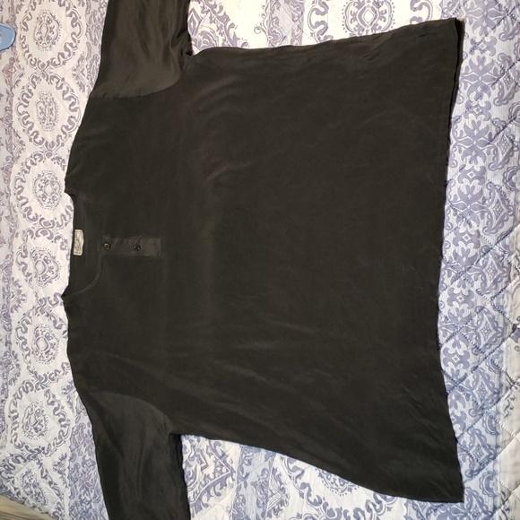 100% silk short-sleeved blouse - Picture 4 of 8